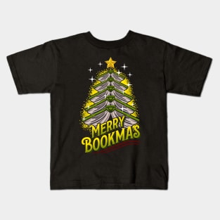 Merry Bookmas. Ugly Christmas Tree. Kids T-Shirt